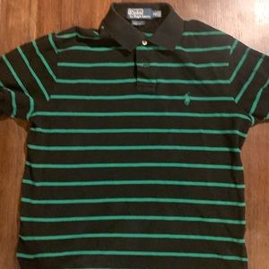 Polo by Ralph Lauren navy and green custom fit short sleeve shirt size medium